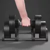 Verstelbare gietijzeren dumbbell Rebel Active 36 kg, automatische stappen van 2 kg