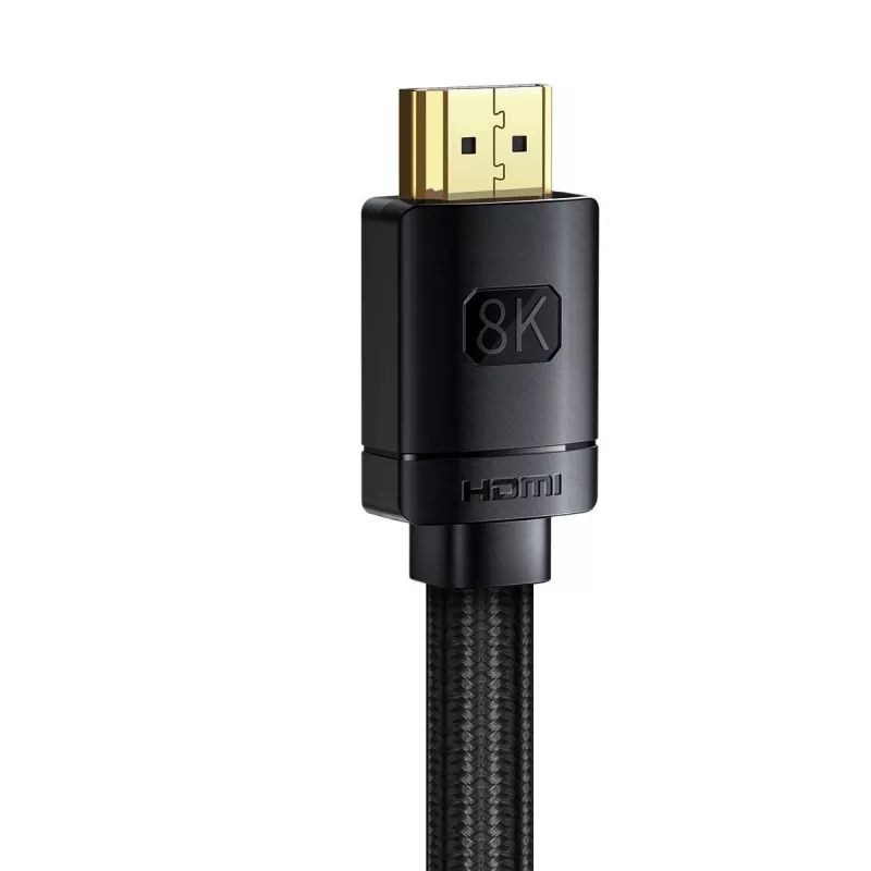Baseus High Definition Series HDMI 2.1 kabel, 8K 60Hz, 3D, HDR, 48Gbps, 2m (zwart)