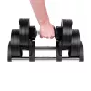 Verstelbare gietijzeren dumbbell Rebel Active 36 kg, automatische stappen van 2 kg