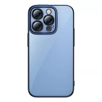 Baseus beschermhoes voor iPhone 14 Pro – transparant glitterblauw