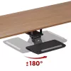 Maclean toetsenbordhouder onder tafel, verstelbaar, max. 5 kg, zwart, MC-156 B