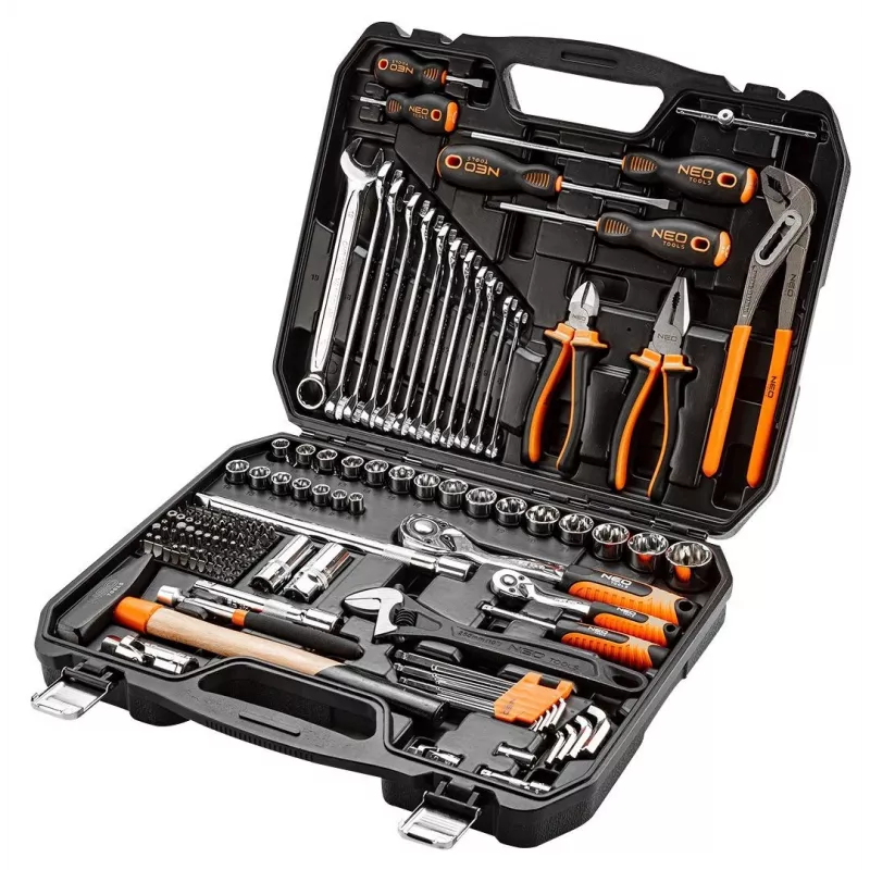 NEO tools 08-945 dopsleutelset 1/4 1/2 inch veelzijdig duurzaam
