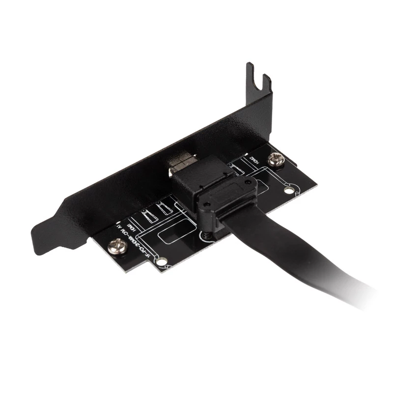 Akasa Low Profile PCI Bracket Adapter USB 3.1 Type-C - zwart - adapter - digitaal/data
