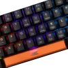 Mechanisch toetsenbord Baracuda Dolphin zwart US-layout met Red Switches