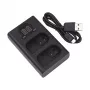 Oplader PANASONIC DMW-BLK22, dual