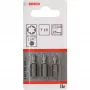 Bosch schroefbit extra hard, 3 stuks, Torx, T15, staal, T15, 25 mm