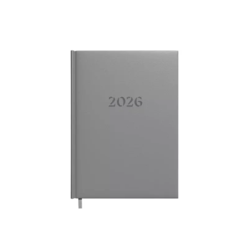Planningsnotitieboek kalender 2026 A5 grijs