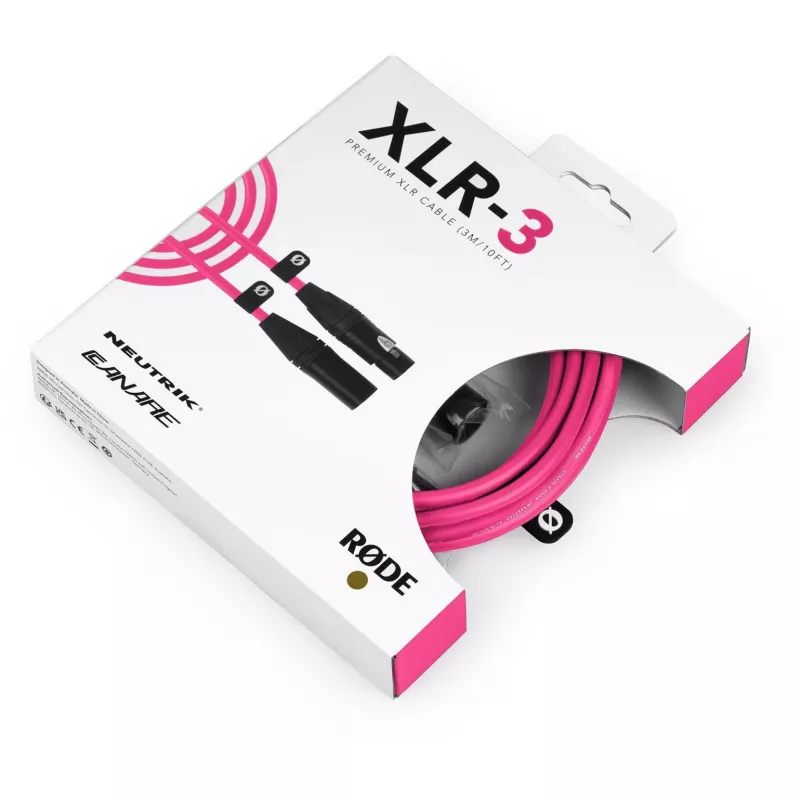 RØDE XLR3M-P audiokabel 3 m XLR roze