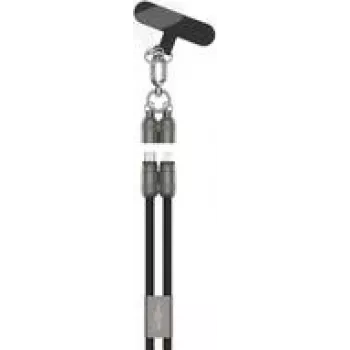 Ansmann lanyard kabel USB Type-C naar Lightning zwart - kabel - digitaal/data (1700-0192)