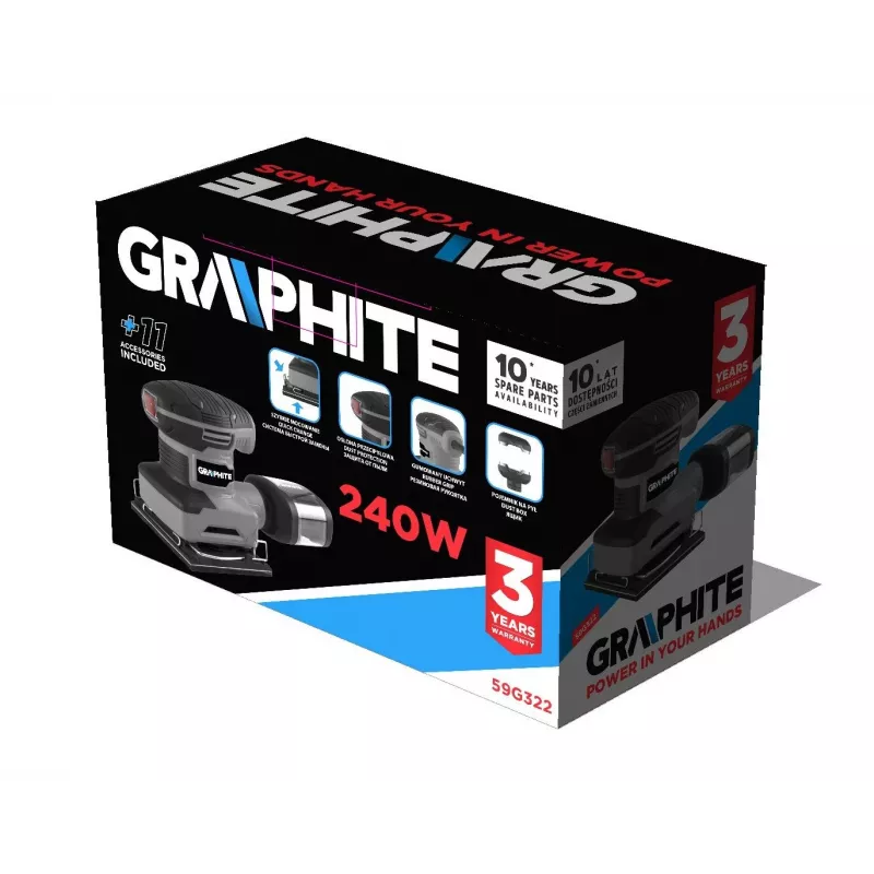 Graphite 59G322 vloerpolijstmachine/schuurmachine