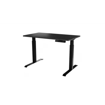 Bureau Cama Meble MOON elektrisch hoogteverstelbaar recht bureau 1210×670 mm zwart/antraciet
