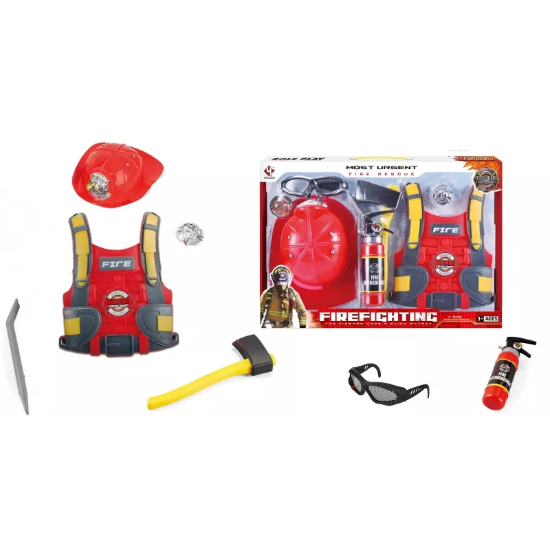 Rollenspel brandweerset Ascato 111452 met realistische accessoires en duurzame materialen