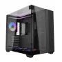 Darkflash TH285 computerbehuizing (zwart) + 4 ventilatoren