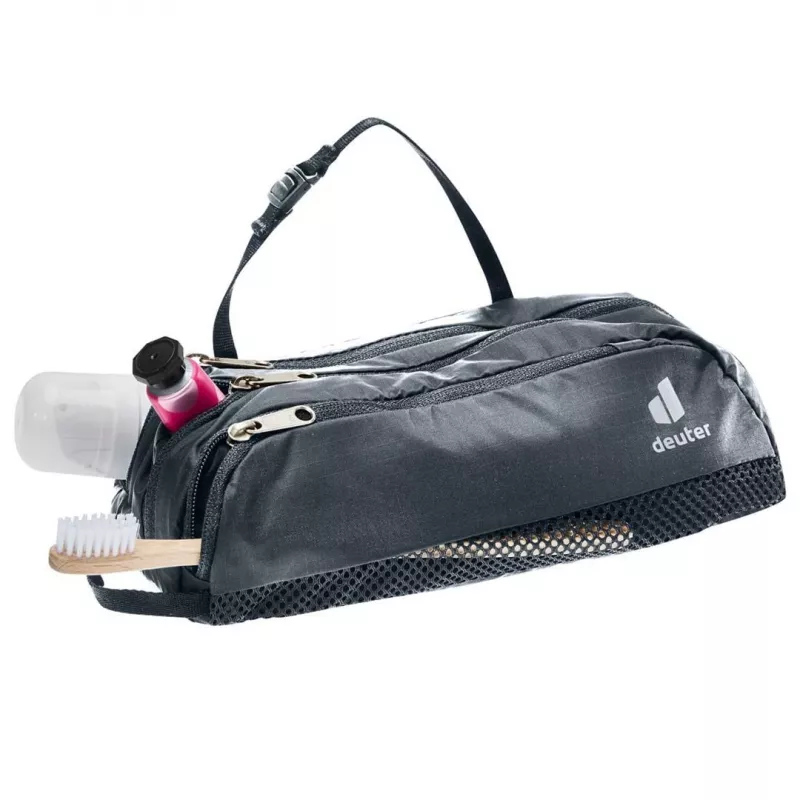 Toilettas DEUTER Wash Bag Tour II — compacte reis-toilettas, zwart