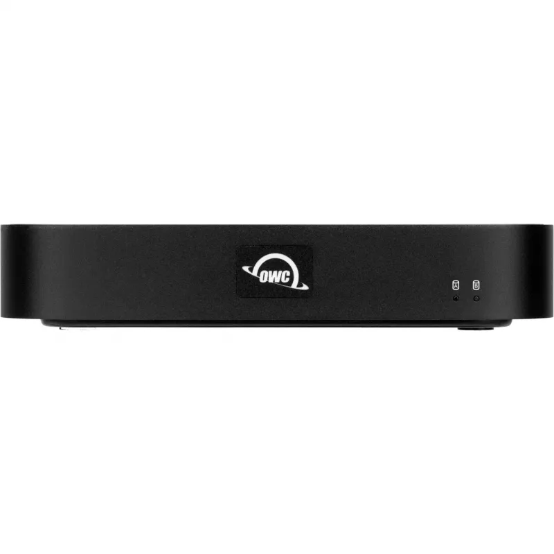 OWC miniStack STX Thunderbolt 4-opslagbehuizing met hub, 3,5 inch SATA + M.2 NVMe, Zwart