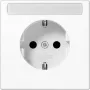 Jung 1-voudig inzetstuk randaarde stopcontact wit LS1520N (LS1520N)