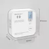 Koolmonoxide-sensor QOLTEC 52577 — batterijgevoed alarm, 85 dB geluidsniveau