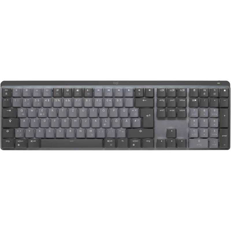 Logitech MX Mechanical draadloos verlichte performance toetsenbord full-size QWERTZ