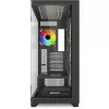 ELITE SHARK CA500, tower-behuizing zwart, 2x gehard glas