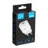 Oplader iBOX C-41 USB 2A, 1 USB-poort, microUSB-kabel, wit