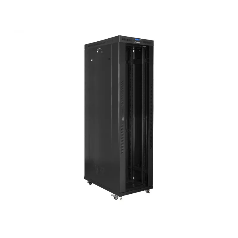 19 inch rackkast LANBERG FF01-8247-12BL, 47U, 800x1200 mm, glazen voordeur