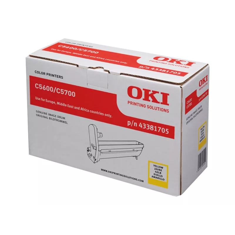 OKI beeldtrommel 20000 pagina's geel voor C5600 C5700