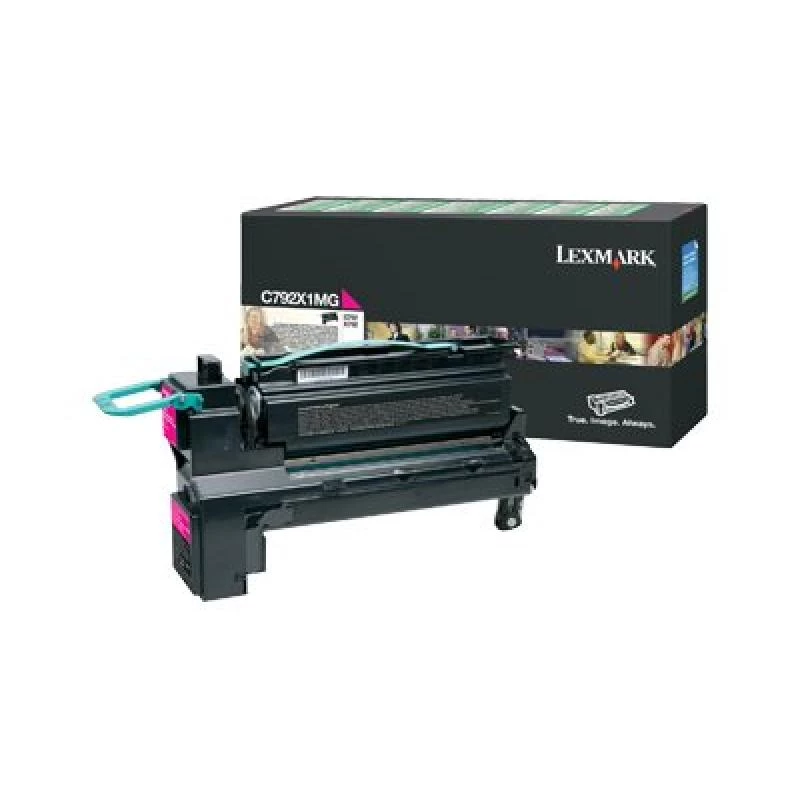 Lexmark C792X1MG tonercartridge met extra hoge capaciteit, 20.000 pagina's, magenta