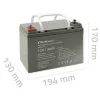 Verzegelde AGM-UPS-accu QOLTEC 53084 12V 36Ah LongLife