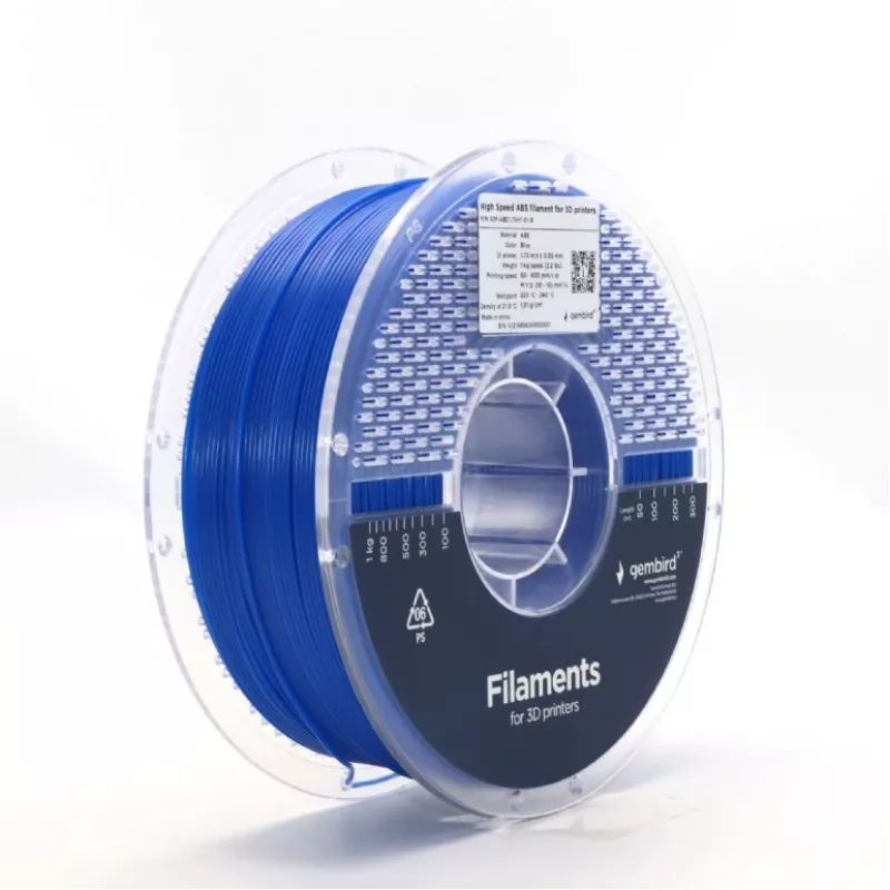 GEMBIRD ABS 1,75 mm 1 kg filament — blauw voor 3D-printen