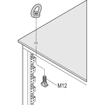 Schroff hijsogen kit M12 (4PCS/KIT) (23130072)