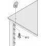 Schroff hijsogen kit M12 (4PCS/KIT) (23130072)