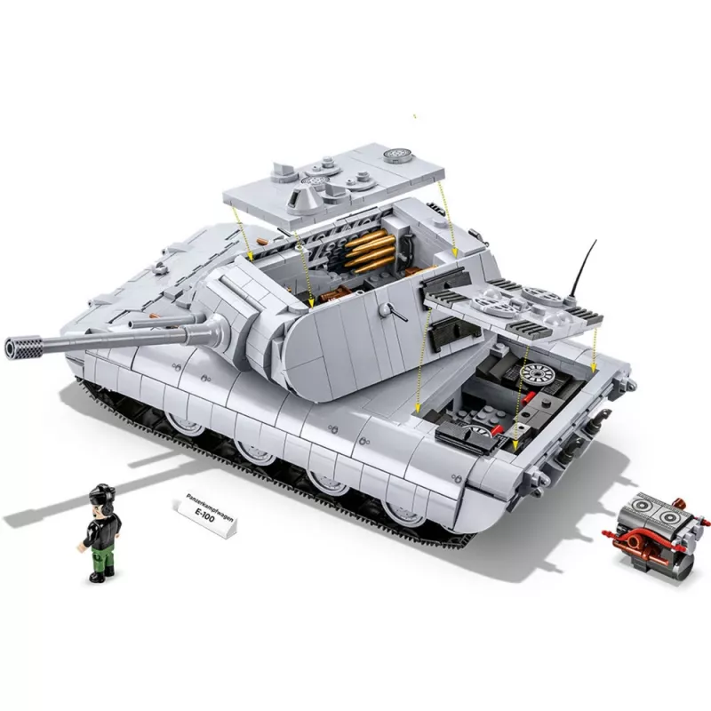 Bouwset COBI Panzerkampfwagen E-100 Tweede Wereldoorlog 1511 onderdelen