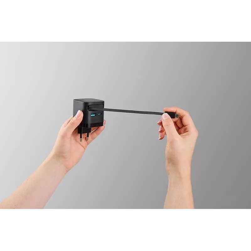 Voeding 1XUSB-A/1XUSB-C/SCHWARZ 7806522 Intenso