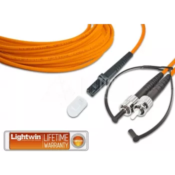 Lightwin hoogwaardige duplex LWL-patchkabel, MM OM2, MTRJ - ST LWL-patchkabel (LDP-50 MTRJ-ST 2.0)