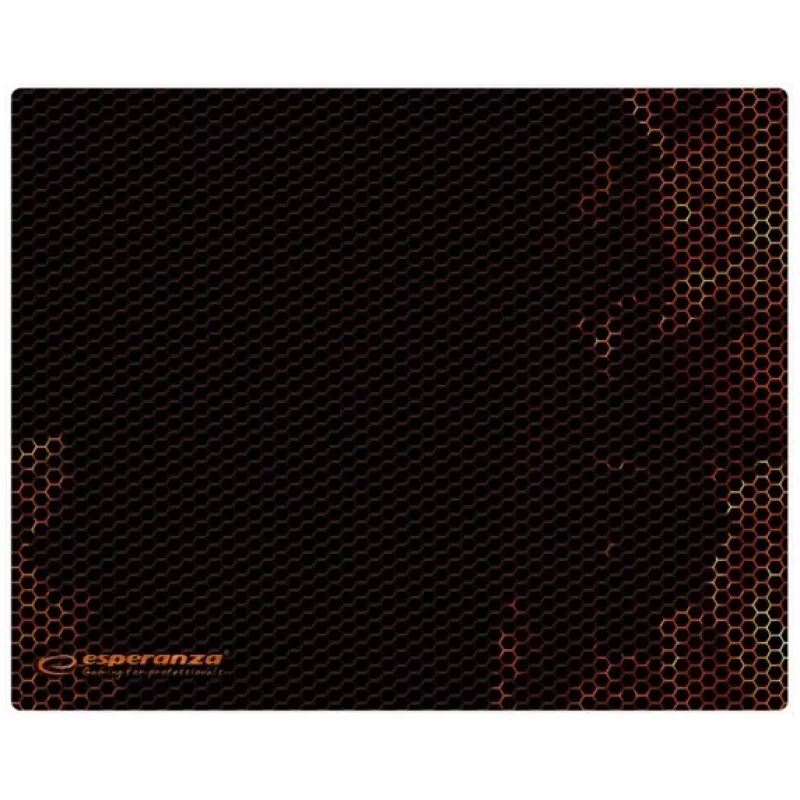 Gaming-muismat ESPERANZA EGP102R — polyester, 300×240 mm, 3 mm dikte, zwart, bedrukt oppervlak