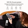 Draagbare batterij Green Cell PBGC25UD, 25200 mAh, Li‑ion, 140 W totaalvermogen, 2× USB‑C + 1× USB‑A, OLED-display, aluminium behuizing