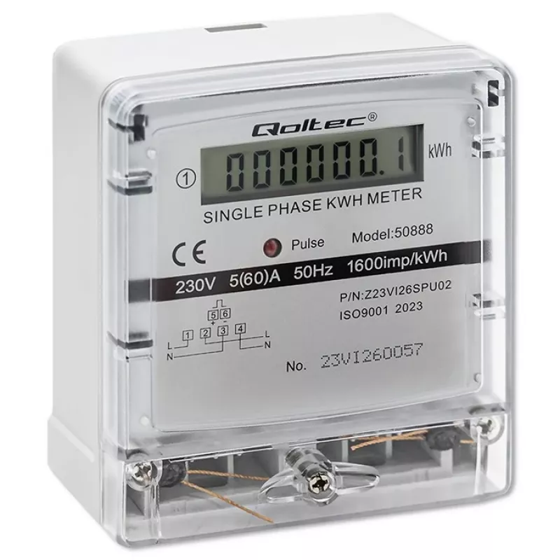 Eenfasige elektronische energieverbruiksmeter 230V LDC