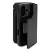 Leren hoes voor iPhone 16, zwart