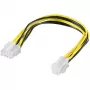 Wentronic Goobay interne pc-netkabel - 8-polige stekker > 4-polige P4-bus (51358)