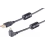 USB-kabel S/CONN 13-10002 USB 2.0 1 m zwart