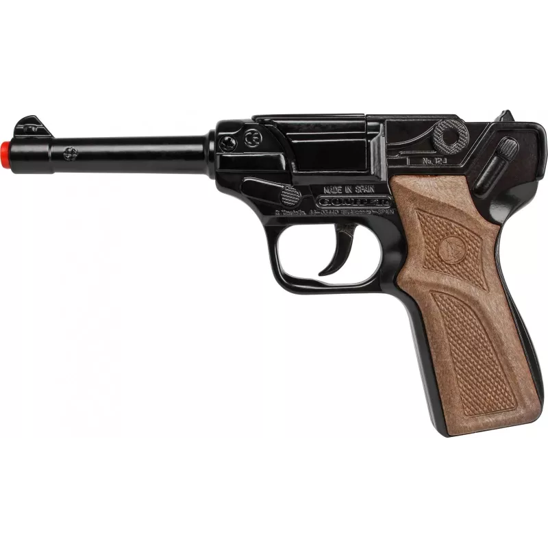 Metalen speelgoedpolitierevolver Gonher 8-schots, metalen constructie, model 258441