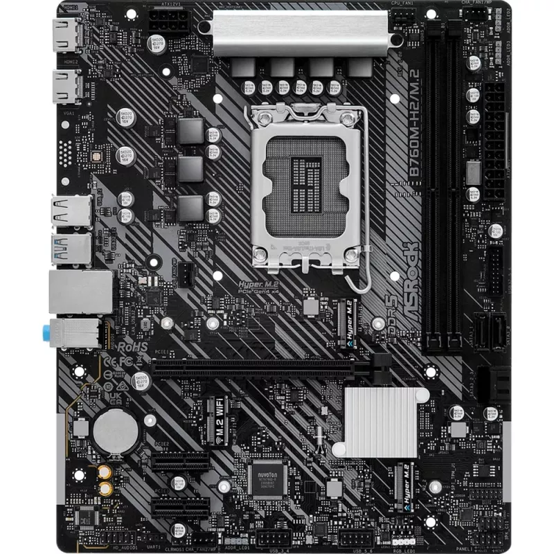 ASRock B760M-H2/M.2 DDR5 LGA1700 Micro-ATX moederbord