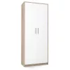 Ladekast OLIV 2D 74x35x180 cm, Sonoma-eiken/wit