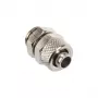 Rechte aansluiting G1/4 inch op 10/8 mm - glanzend zilver