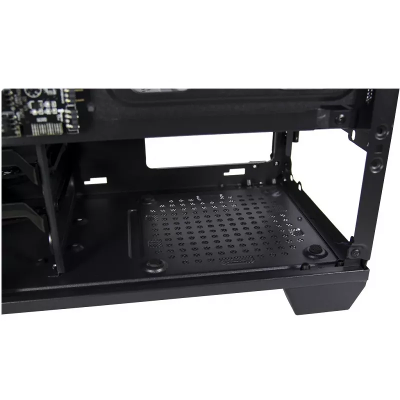 Behuizing INTER-TECH X-608 INFINITY MICRO, microATX, RGB, voor- en zijpaneel van gehard glas, zonder voeding