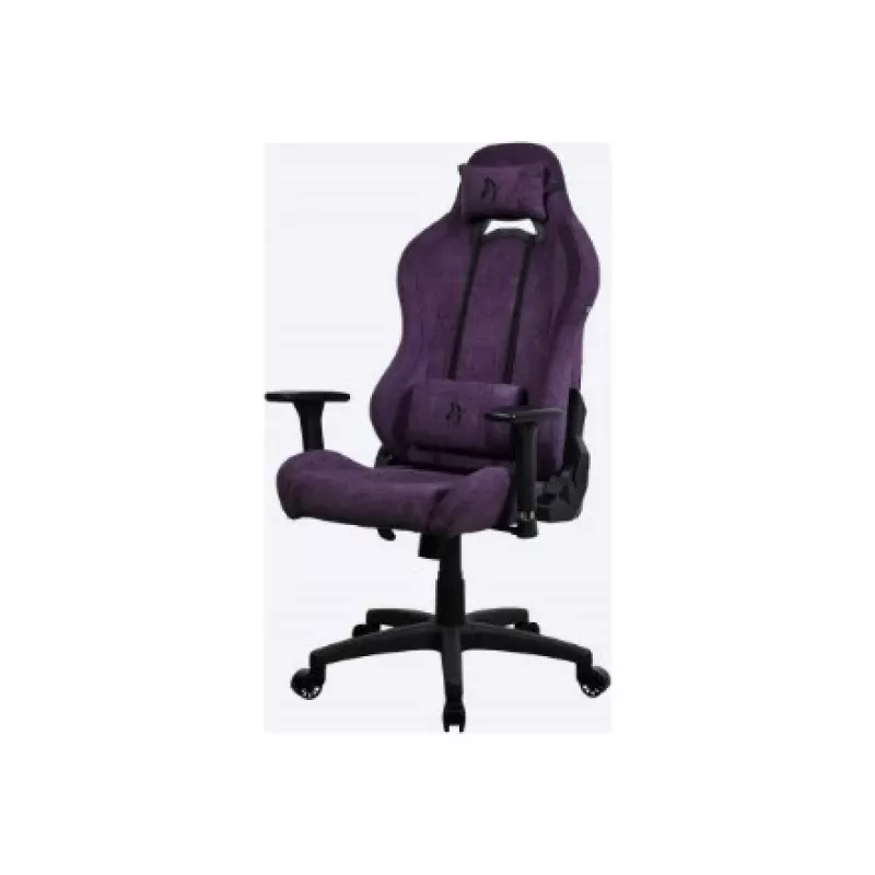 Gamingstoel Arozzi Torretta SoftFabric paars – ergonomisch ontwerp, verstelbare armleuningen, kantelbare rugleuning