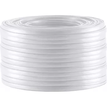 Telefoonkabel ShiverPeaks 76101-50 — 4-aderig plat, wit, 50 m