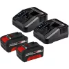 Accu-grasmaaier GE-CM 43 Li M Kit, 36 volt (2x18V) (rood/zwart, 2x lithium-ion-accu 4,0 Ah)