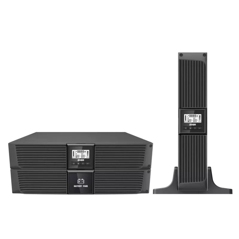 UPS EVER RT 1000 T 1000VA 800W – Rack/Tower Online-UPS, 1000 VA, 800 W uitgang