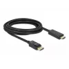 Delock kabel DisplayPort 1.1 stekker > High Speed HDMI-A stekker passief 3 m zwart (82435)